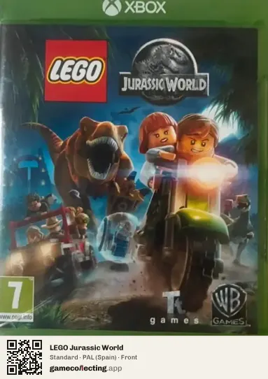 LEGO Jurassic World Xbox One, Spain box front