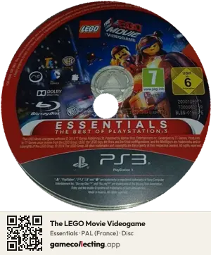 The LEGO Movie Videogame PlayStation 3, PAL disc