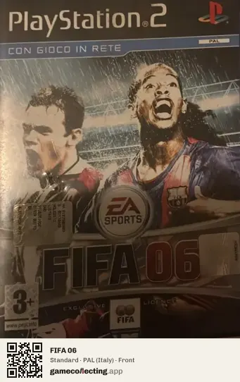 FIFA 06 PlayStation 2, Italy box front