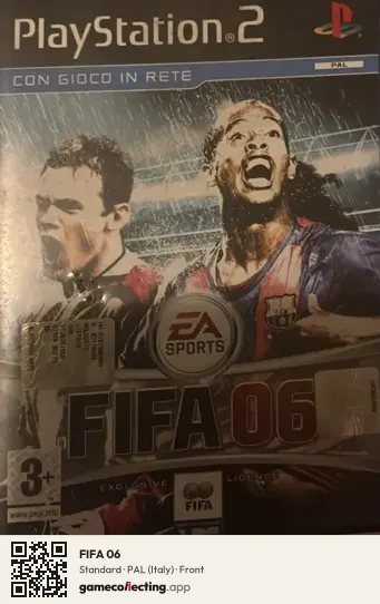 FIFA 06 PlayStation 2, Italy box front