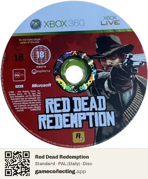 Red Dead Redemption Xbox 360, PAL disc