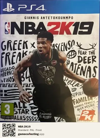 NBA 2K19 PlayStation 4, PAL box front