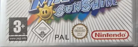 Super Mario Sunshine, the PEGI square on its front