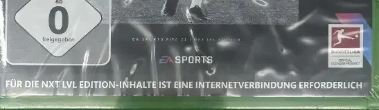 FIFA 21, the USK square on its front