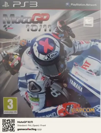 MotoGP 10/11 PlayStation 3, Spain box front