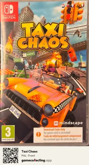 Taxi Chaos Nintendo Switch, PAL box front