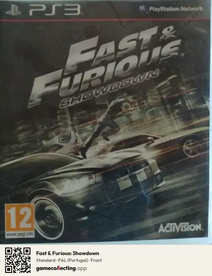 Fast & Furious: Showdown PlayStation 3, Portugal box front