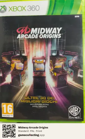 Midway Arcade Origins Xbox 360, PAL box front