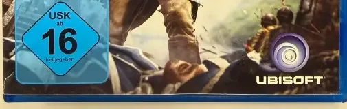 Assassin's Creed IV: Black Flag, the USK square on its front