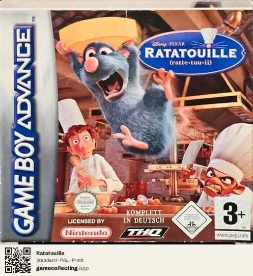 Ratatouille Game Boy Advance, PAL box front