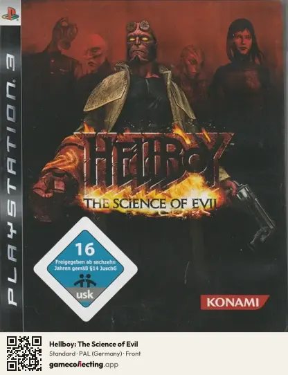 Hellboy: The Science of Evil PlayStation 3, Germany box front
