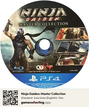 Ninja Gaiden: Master Collection PlayStation 4, Asia disc