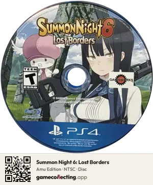 Summon Night 6: Lost Borders PlayStation 4, NTSC disc
