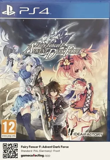 Fairy Fencer F: Advent Dark Force PlayStation 4, Germany box front