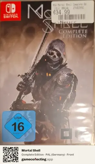 Mortal Shell Nintendo Switch, Germany box front