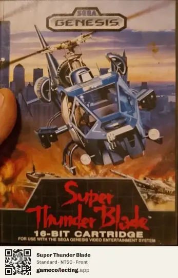Super Thunder Blade Sega Mega Drive / Genesis, NTSC box front