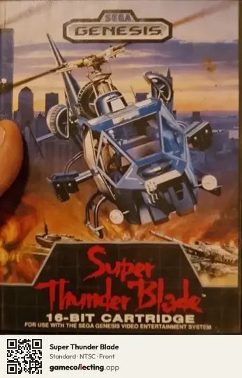 Super Thunder Blade Sega Mega Drive / Genesis, NTSC box front