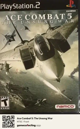 Ace Combat 5: The Unsung War PlayStation 2, NTSC box front