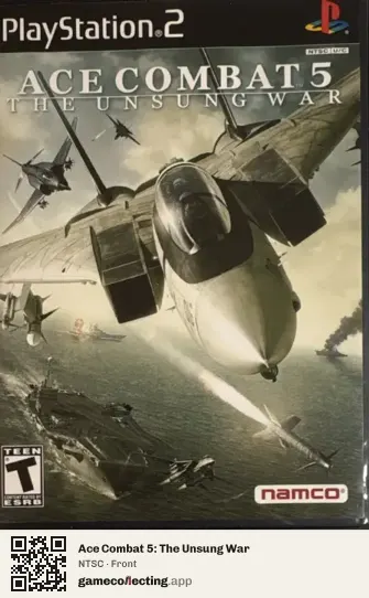Ace Combat 5: The Unsung War PlayStation 2, NTSC box front