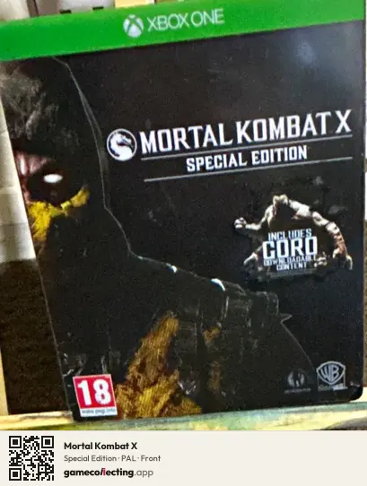 Mortal Kombat X Xbox One, PAL box front