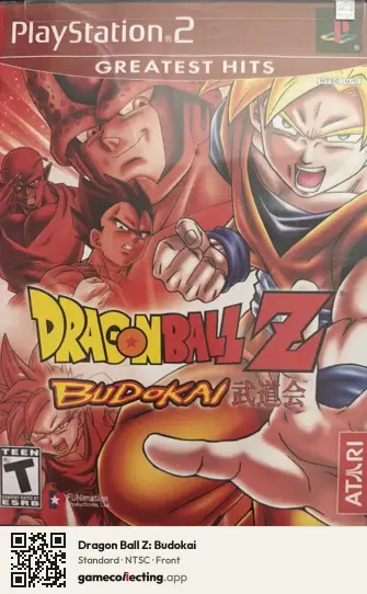 Dragon Ball Z: Budokai PlayStation 2, NTSC box front
