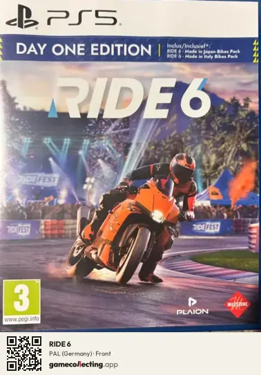 RIDE 6 PlayStation 5, Germany box front