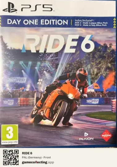RIDE 6 PlayStation 5, Germany box front