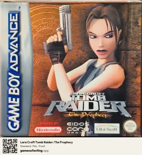 Lara Croft Tomb Raider: The Prophecy Game Boy Advance, PAL box front