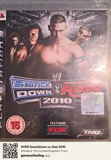 WWE SmackDown vs. Raw 2010 PlayStation 3, United Kingdom box front