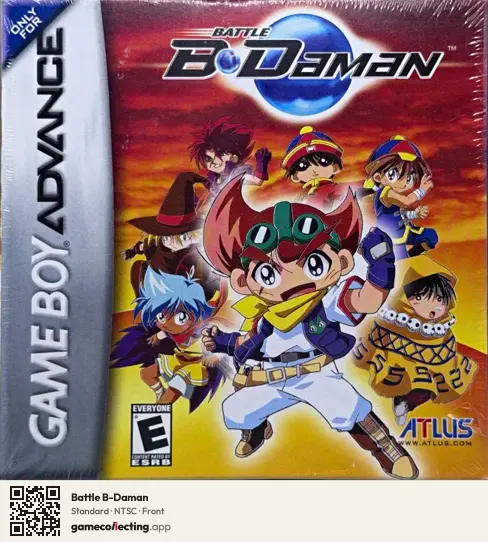 Battle B-Daman Game Boy Advance, NTSC box front