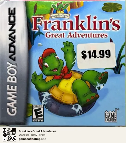Franklin's Great Adventures Game Boy Advance, NTSC box front
