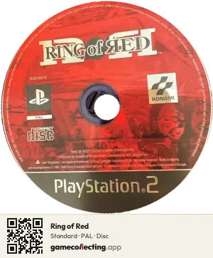 Ring of Red PlayStation 2, PAL disc