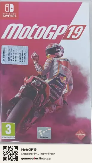 MotoGP 19 Nintendo Switch, Italy box front