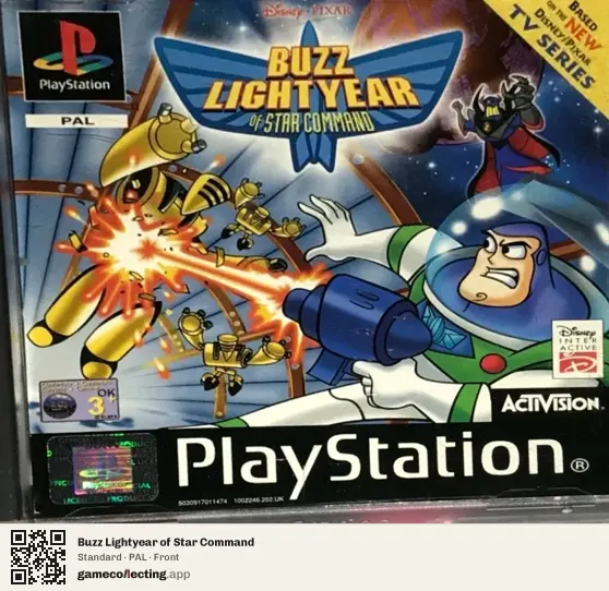 Buzz Lightyear of Star Command PlayStation, PAL box front