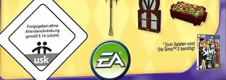 The Sims 2: Mansion & Garden Stuff, the USK square on its front