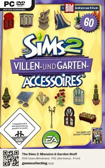 The Sims 2: Mansion & Garden Stuff Computer, Germany box front