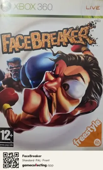 FaceBreaker Xbox 360, PAL box front