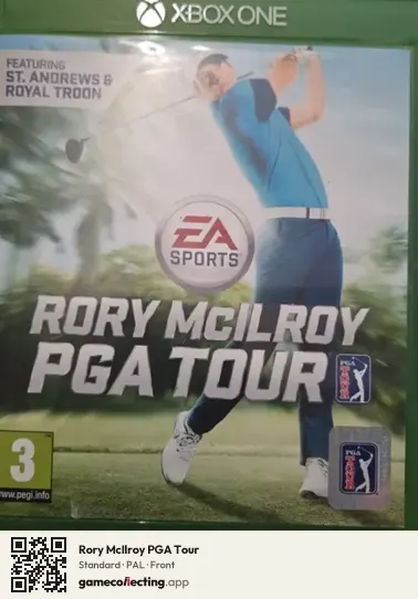 Rory McIlroy PGA Tour Xbox One, PAL box front
