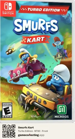 Smurfs Kart Nintendo Switch, NTSC box front