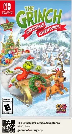 The Grinch: Christmas Adventures Nintendo Switch, NTSC box front