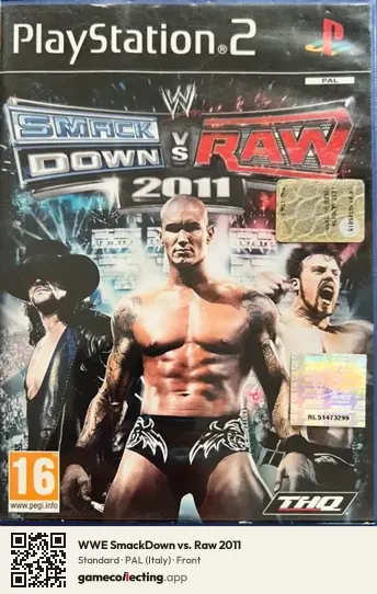 WWE SmackDown vs. Raw 2011 PlayStation 2, Italy box front