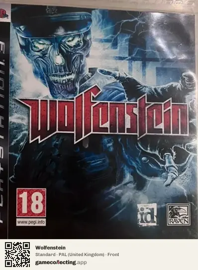 Wolfenstein PlayStation 3, United Kingdom box front