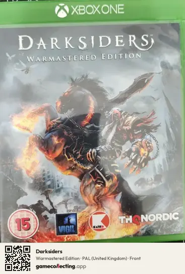 Darksiders Xbox One, United Kingdom box front
