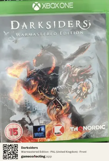 Darksiders Xbox One, United Kingdom box front