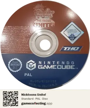 Nicktoons Unite! Nintendo GameCube, PAL disc