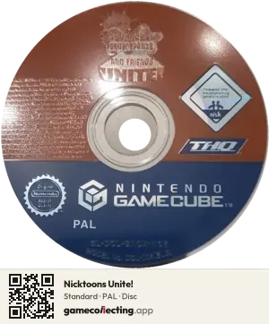 Nicktoons Unite! Nintendo GameCube, PAL disc