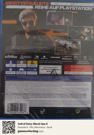 Call of Duty: Black Ops 6 PlayStation 4, Germany box back