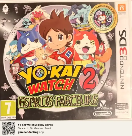 Yo-kai Watch 2: Bony Spirits Nintendo 3DS, France box front