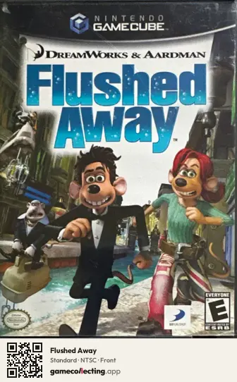 Flushed Away Nintendo GameCube, NTSC box front