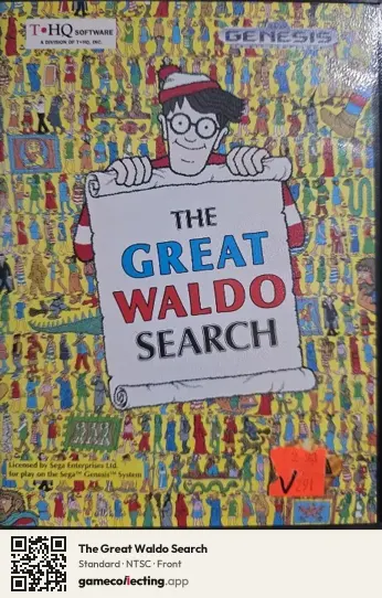 The Great Waldo Search Sega Mega Drive / Genesis, NTSC box front